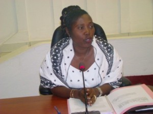 Mme Annonciata SENDAZIRASA,  Ministère de la Fonction publique , du Travail et de la Sécurité sociale au Burundi 