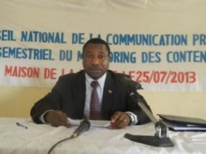 Le président du Conseil National de la Communication (CNC), M. Pierre BAMBASI