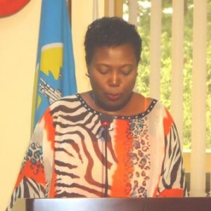 La ministre burundaise  du travail, Mme Annonciate Sendazirasa  (Photo: PPBDI.COM ) 