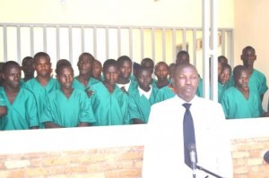  le ministre de la Justice et garde des Sceaux ( justice.gov.bi ) ,M. Pascal Barandagiye  à l’inauguration d’un quartier des mineurs dans la prison centrale de Ngozi-femmes. ( Photo: PPBDI.COM )