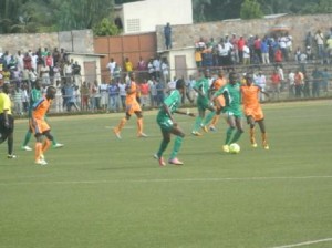 Burundi-Football/CAF: Flambeau de l’Est de Ruyigi 1 - 0 Cottonsport de Garoua ( 1 mars 2014, à Bujumbura , Photo: Igihe.bi )