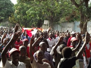 La JRR, mouvement de l'Extrême Droite Hima burundaise, dans les  Rues de Bujumbura.