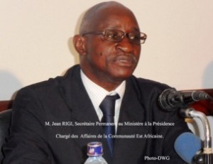 M. Jean Rigi, secrétaire permanent au ministère en charge des affaires  EAC ou  Communauté Est Africaine