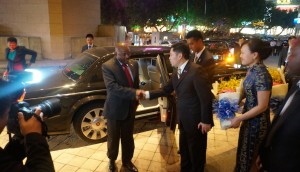 Arrivée du Président Nkurunziza à Nanjing ( Photo : fr.presidence.gov.bi )