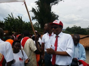 M. NDUWAYO Gerard en campagne pour l’UPRONA à Gahombo à Kayanza