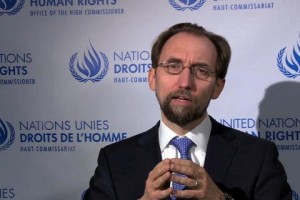 Le haut commissaire des Nations Unies aux droits de l'homme,M. Zeid Ra’ad Al Hussein