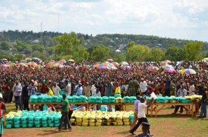 Les colis pour accueillir plus de 4000 rapatriers, des camps de réfugiés rwandais.