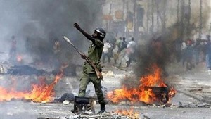 Les manifestants "Y en a marre "anti-WADE à DAKAR au Sénégal
