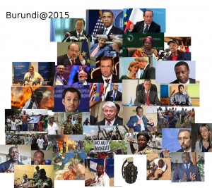 Les Acteurs de la Révolution de Couleur contre le Burundi et du Coup d'Etat raté du mercredi 13 mai 2015.