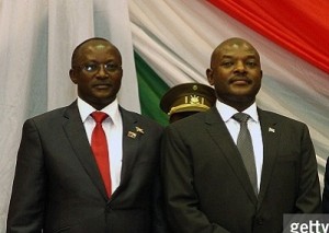 1er VP M. Gaston SINDIMWO à côte du très populaire Président africain du Burundi, S.E. Nkurunziza Pierre.