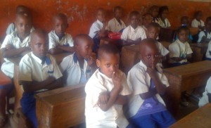Classe de l’Ecole Saint François de Sales de Nyakabiga en commune Mukaza ( Photo: isanganiro )