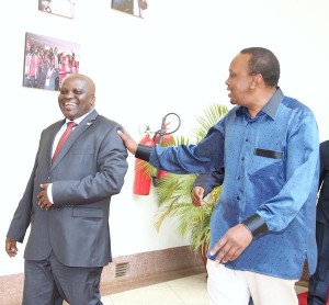 Le chef du Parlement Burundais reçu par S.E.Uhuru Kenyata ( 05/09/2015 - Photo: Uhuru Kenyata )