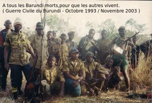 La Guerre Civile du Burundi commence en octobre 1993 à l'assassinat de Feu Melchior Ndadaye et prend fin en novembre 2003, avec l'Accord Global de cessez le feu qui donne un coup d'arrêt à la Dictature des Bahima Burundais (Novembre 1966 à novembre 2003). Photo : AGNEWS