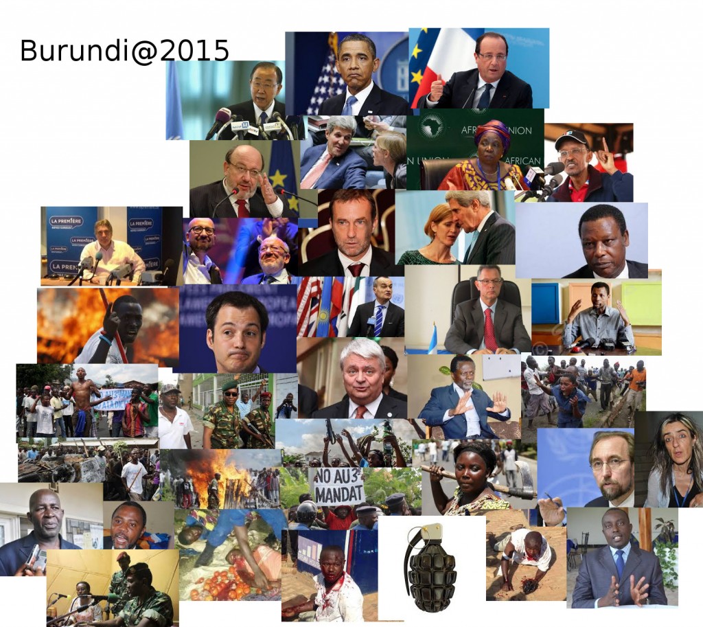 Les Acteurs de la Révolution de Couleur contre le Burundi et du Coup d’Etat raté du mercredi 13 mai 2015.