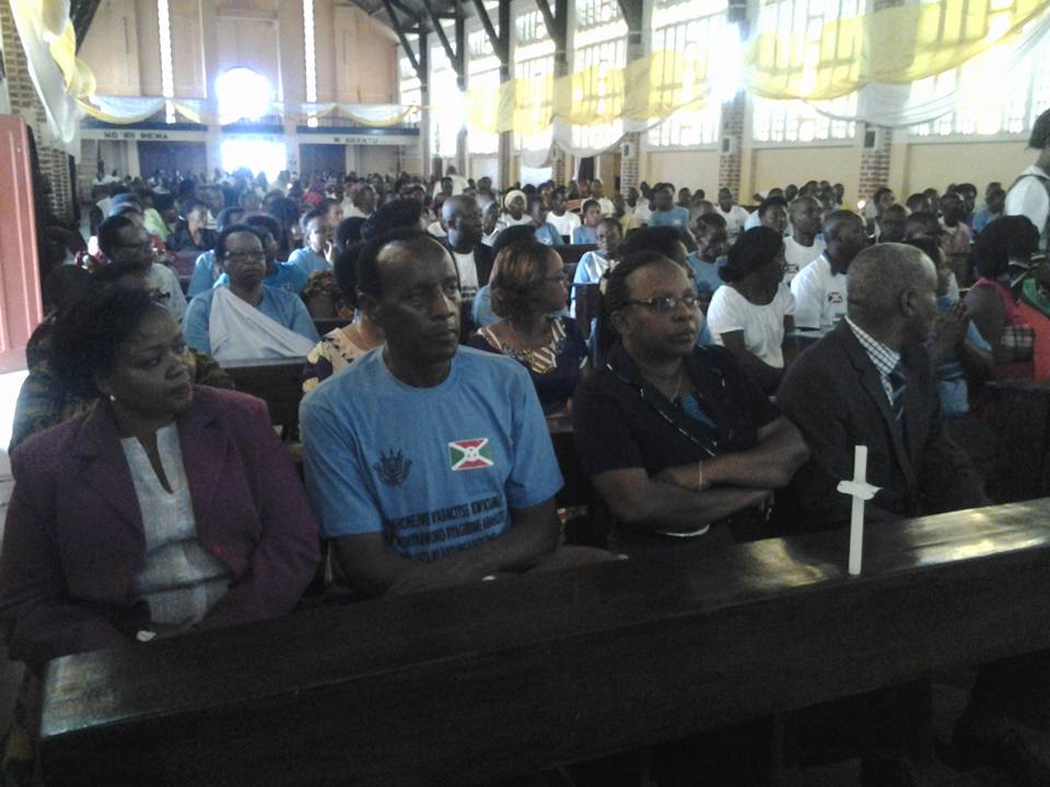 Celebration de la messe en commemoration du genocide contre les hutu de 1972, ce vendredi 29/04/2016 a Bujumbura, paroisse st Michel,