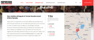 Burundi : RSF du côté d'un monopole médiatique mondiale non pluraliste ( photo : rsf.org )