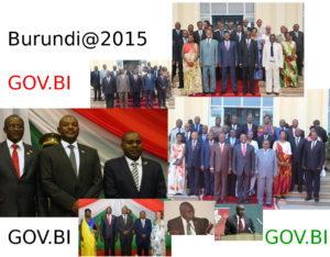 Le gouvernement du Burundi en 2015