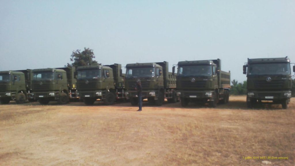 Burundi / Chine : Don chinois de matériel militaire à la FDN ( Photo : ikiriho juillet 2016 )