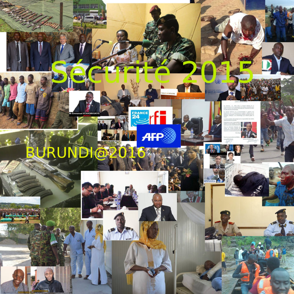 La sécurité au Burundi en 2015