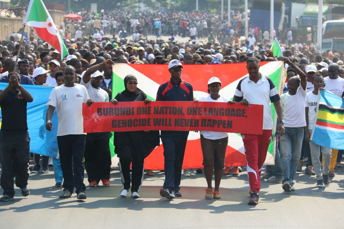 Burundi : 1 Millions de Barundi manifestent contre l'OHCHR - ONU ( Photo : Jean Claude Nshimiri 2016 )