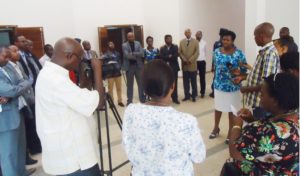 Burundi : La Ministre de la Justice Kanyana visite la prison pour femmes de Ngozi ( Photo : ikiriho 2016 )