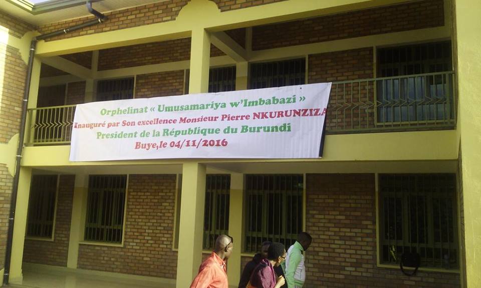 Burundi : Inauguration de l'Orphelinat Bon Samaritain de Buye à Ngozi ( Photo : Ikiriho