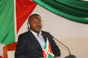 S.E. Nkurunziza Pierre, le très populaire président africain du Burundi ( Photo: RTNB 2016 )