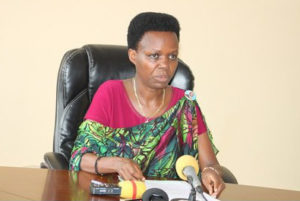 Mme Janvière Ndirahisha, ministre burundaise de l’Education ( Photo : RTNB 2017 )