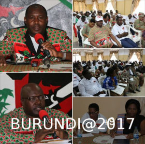 Burundi:Le CNDD-FDD évalue son projet de société à GITEGA ( Images : Evelyne Butoyi 2017 )