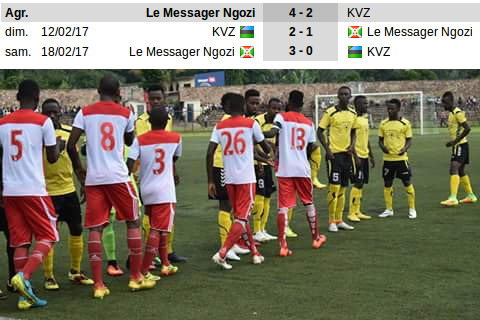 Burundi / CAF 2017 : Messager Ngozi 3 - 0 KVZ zanzibar ( Image : ikiriho 2017 )
