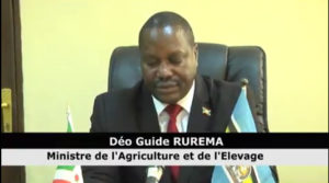 M. Deo Guide RUREMA, Ministre burundais de l'agriculture et de l'élevage ( Photo : RTNB 2017 )