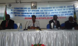 Burundi : Formation sur l' East African Court Of Justice et les traités de l'EAC ( Photo : Ministère burundais de la Justice - 2017  )