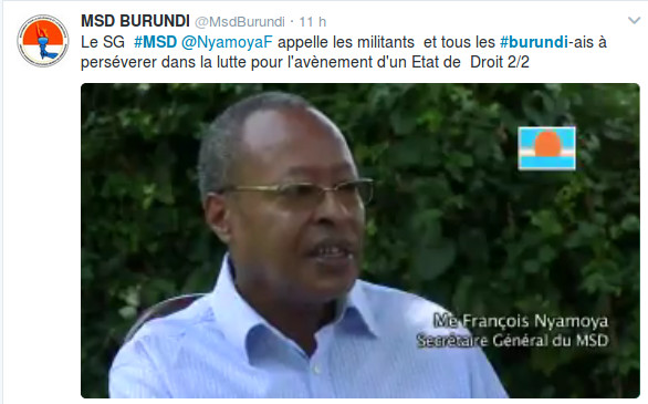 M. François NYAMOYA ( fils du fameux tortionnaire Albin NYAMOYA – voir Génocide au Burundi - http://burundi-agnews.org/genocide.htm ) 