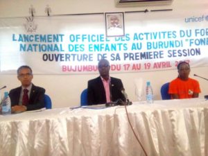 Burundi : Le FONEB ouvre sa 1ère session ( Photo : FONEB 2017 )