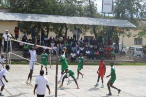 Burundi :  1/4 de final du tournoi de volley-ball intercommunal à BUJUMBURA ( Photo : BIGIRIMANA Déo  2017 )