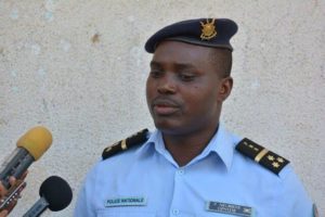L'officier Nkurikiye Pierre, porte-parole de la Police Nationale du Burundi (PNB) - Photo ikiriho , 2017