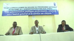 Burundi : Echange sur la Politique Nationale de Reforme Administrative ( Photo : RTNB 2017 )
