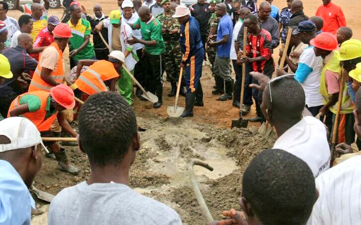 Burundi : TDC à Bujumbura - Construction de l'ECOFO de Gasenyi à Mutimbuzi ( Photo : Presidence.bi 2017 )