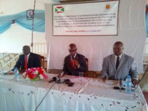 Burundi / Media : La Politique Nationale de Communication ( Photo : RTNB   2017 )