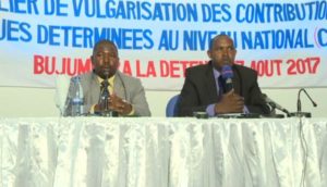 Burundi : Mise en oeuvre la CPDN vis à vis de la COP 21 ( Photo : RTNB 2017 )