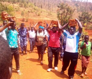 Burundi : TDC à Gitega - Construction du bureau de la colline Gisarara (Photo : SENAT.BI 2017 )