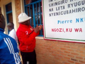 Burundi : Le Président inaugure l’Ecole Fondamentale de Busoro  ( Photo : RTNB  2017 )
