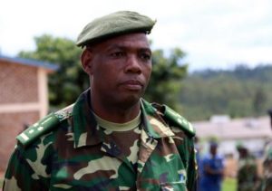 le Colonel Barutuza Gaspard , Porte-parole de la Force de Défense Nationale du Burundi FDNB ( Photo :RTNB 2017)
