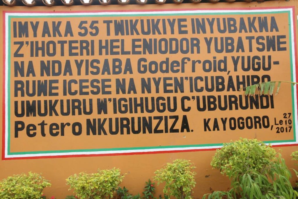 Inauguration de l'Hôtel Heleniodor à Kayogoro, Makamba ( Photo : Genevieve NDAYISENGA   2017 )
