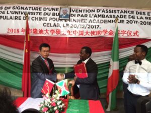 Burundi : Une assistance pour 50 étudiants burundais en Chine ( Photo : ABP, IKIRIHO    2017 )