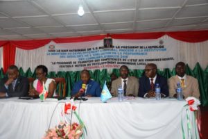 Burundi : La commune Gitega, meilleure commune en 2016-2017 ( Photo : RTNB 2017 )