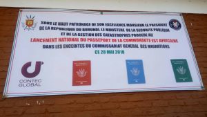 Burundi : Lancement du passeport burundais EAC. ( Photo :IKIRIHO 2018 )