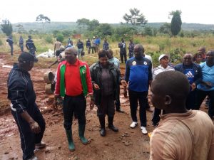 Burundi : TDC - Construction du complexe Peace Park de Gisenyi à Makamba ( Photo : SENAT.BI 2018 )