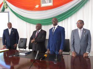 Burundi : Entrée de la CONFRERIE AIPP au Parlement Burundais ( Photo : RTNB.BI 2018 ) 