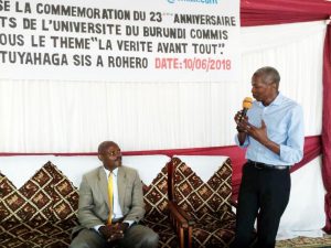Burundi / Génocide : AMEPCI revient sur les massacres de juin 1995 à l'UB  ( Photo : ikiriho  2018 )